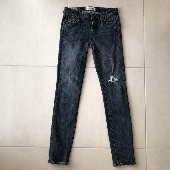 Elizabeth James Textile Kate Distressed Stretch Skinny Jeans - Picture 1 of 11